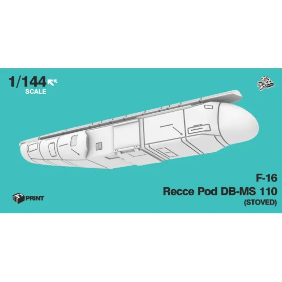 Rise144 Models Rm093 1/144 F16 Recce Pod Db Ms110 Deployed