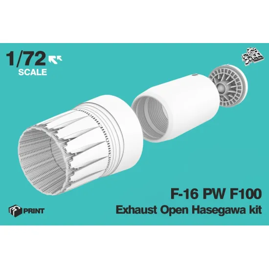 Rise144 Models Rm72023 1/72 F16 Pw F100 Exhaust For Hasegawa Kit