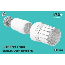 Rise144 Models Rm72024 1/72 F16 Pw F100 Exhaust For Revell Kit