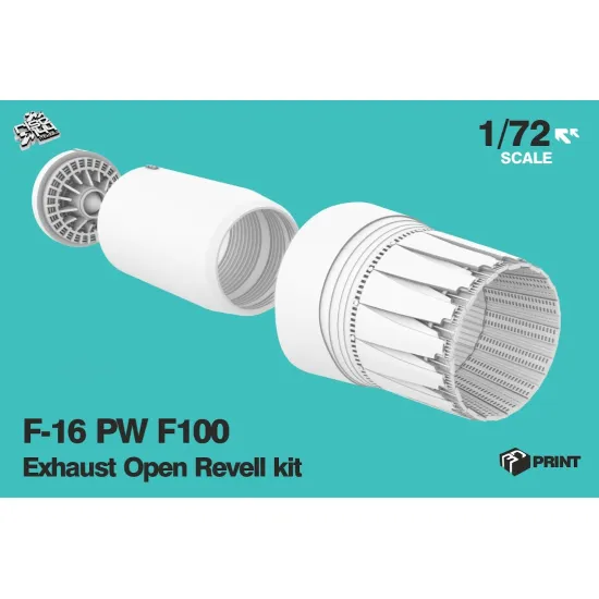 Rise144 Models Rm72024 1/72 F16 Pw F100 Exhaust For Revell Kit