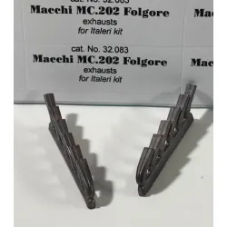 Rexx 32083 1/32 Macchi Mc 202 Folgore Exhausts For Italeri Kit