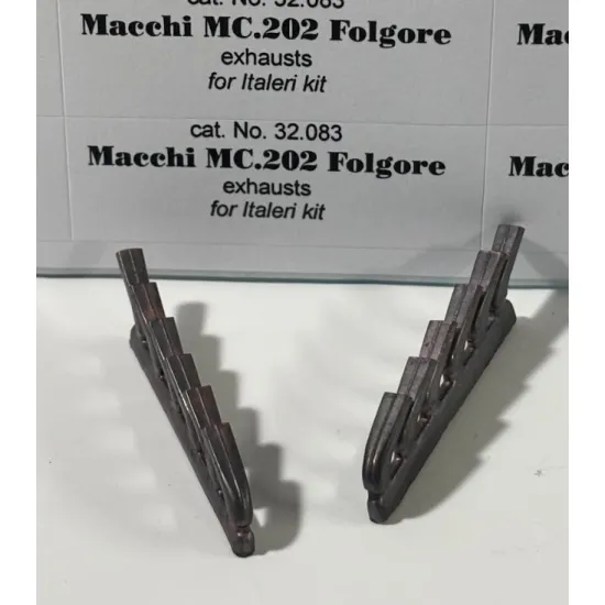 Rexx 32083 1/32 Macchi Mc 202 Folgore Exhausts For Italeri Kit