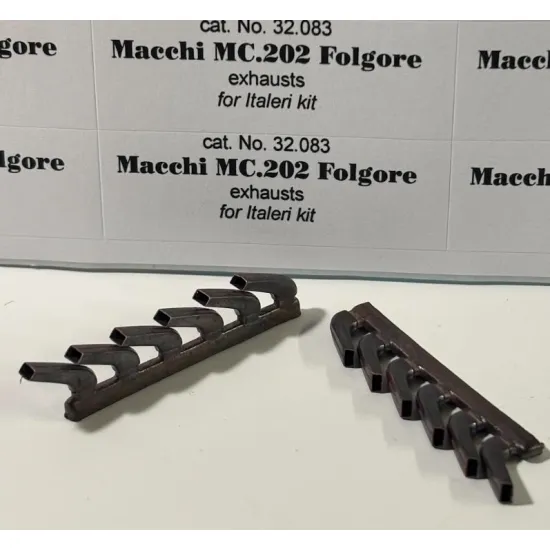 Rexx 32083 1/32 Macchi Mc 202 Folgore Exhausts For Italeri Kit