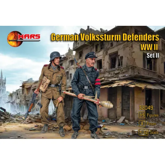 Mars Figures 32049 1/32 German Volkssturm Defenders Ww Ii Set Ii
