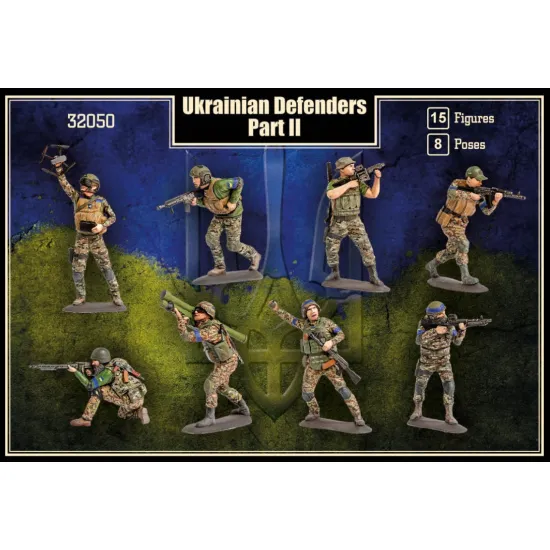 Mars Figures 32050 1/32 Ukrainian Defenders Set Ii Plastic Figures Kit