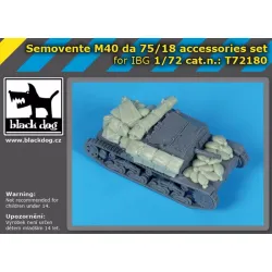 Black Dog T72180 1/72 Semovente M 40 Da 75/18 Accessories Set For Ibg