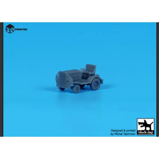 Black Dog A20001 1/200 Airport Tow Truck / Baggage Carts