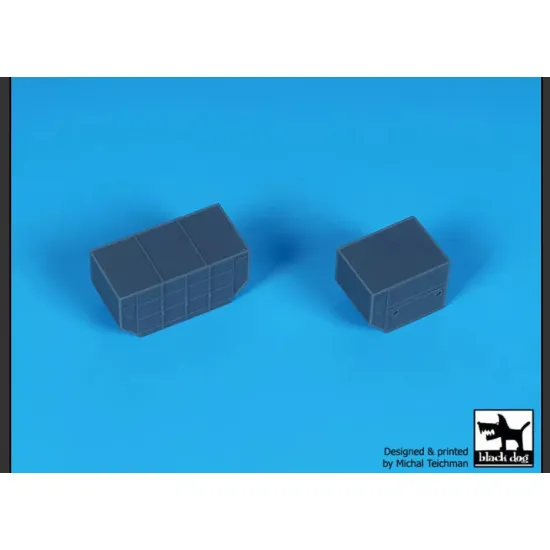 Black Dog A20002 1/200 Airport Tow Truck / Containers