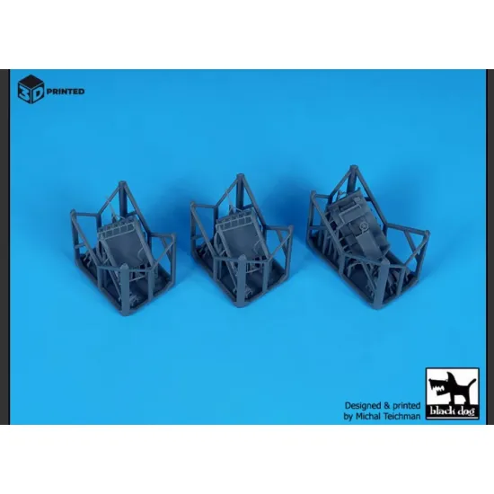 Black Dog A44001 1/144 Airport Tow Truck / Baggage Carts