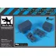 Black Dog A44002 1/144 Airport Tow Truck / Containers