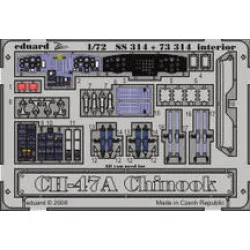 Photoetched set CH-47 Chinook Color, for Trumpeter kit 1/72 Eduard SS314