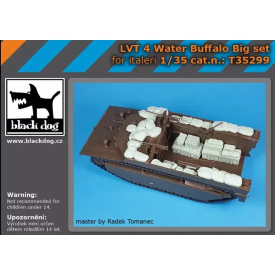 Black Dog T35299 1/35 Lvt-4 Water Buffalo Accessories Set Big Set For Italeri