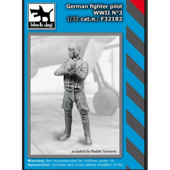 Black Dog F32182 1/32 German Fighter Pilot Ww Ii N 3