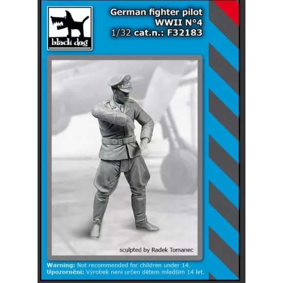 Black Dog F32183 1/32 German Fighter Pilot Ww Ii N 4