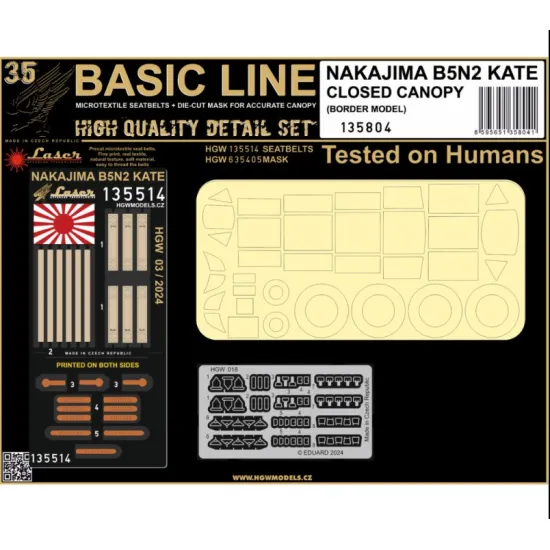 Hgw 135804 1/35 B5n2 Kate Closed C - Basic Line Accessories Kit