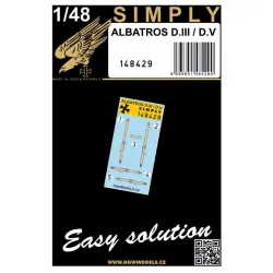Hgw 148429 1/48 Albatros D Iii / D V - Seatbelts Accessories Kit