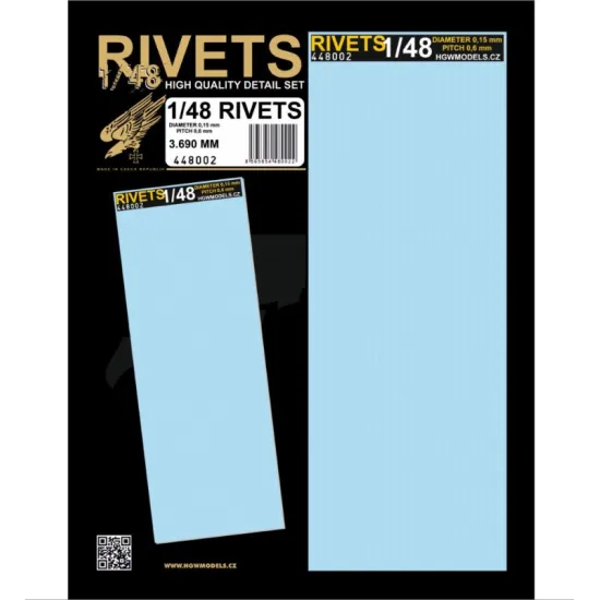 Hgw 448002 1/48 Free Lines - Positive Rivets Accessories Kit