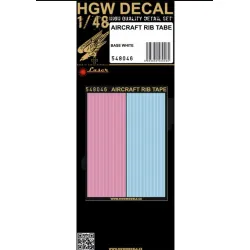 Hgw 548046 1/48 4 Aircraft Rib Tapes - Laser-cut Decals Accessories Kit