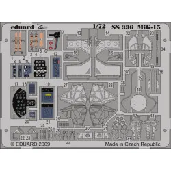 Photoetched set Mig-15 Color, for HobbyBoss kit 1/72 Eduard SS336