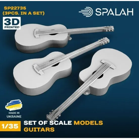 Spalah 22735 1/35 Set Of Scale Models Guitars 3 Pcs