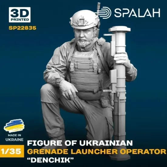 Spalah 22835 1/35 Figure Ukrainian Grenade Launcher Operator Denchik