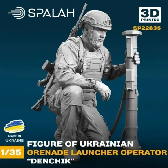 Spalah 22835 1/35 Figure Ukrainian Grenade Launcher Operator Denchik