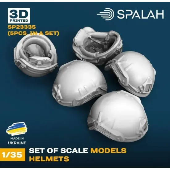 Spalah 23335 1/35 Set Of Scale Models Helmets 5 Pcs