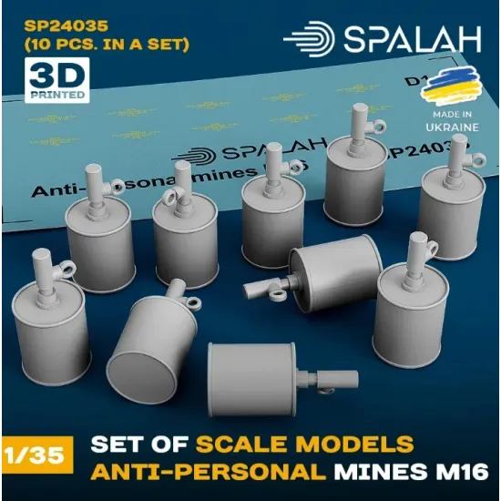 Spalah 24035 1/35 Set Of Scale Models Anti-personal Mines M16 10 Pcs
