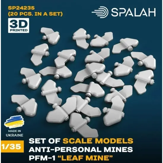 Spalah 24235 1/35 Set Of Scale Models Anti-personal Mines Pfm-1 Leaf Mine 20 Pcs