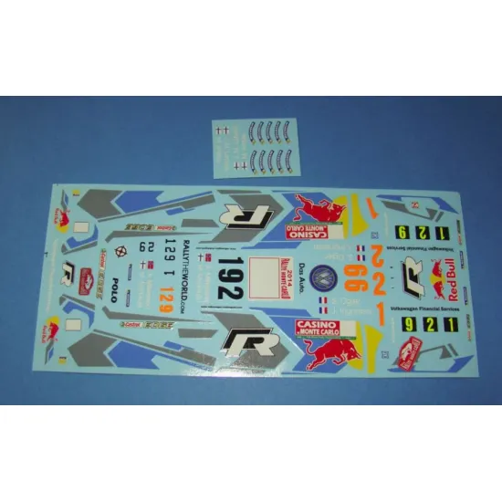 Mf-zone Dc2433 1/24 Volkswagen Polo Wrc Rallye Monte Carlo 2014 1 Ogier 2 Latvala 9 Mikkelsen