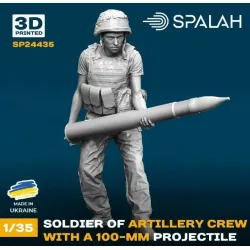 Spalah 24435 1/35 Figure Soldier Of Artillery Crew With A 100-mm Projectile