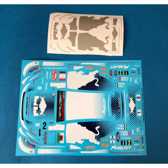 Mf-zone Dc2447 1/24 Bel-012 And Masks Ford Fiesta Wrc Ms-rt Winner 86 Rallye Monte-carlo For Belkits