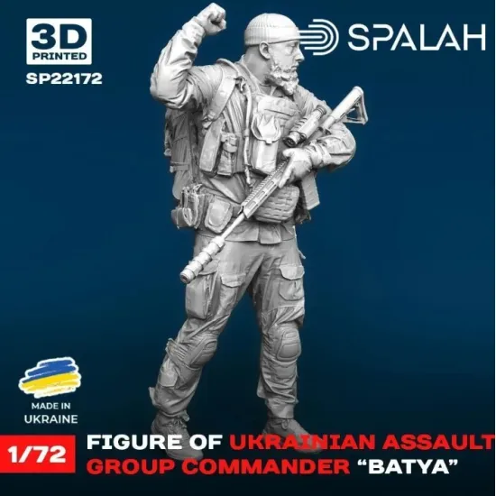Spalah 22172 1/72 Figure Ukrainian Assault Group Commander Batya