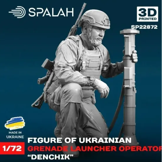 Spalah 22872 1/72 Figure Ukrainian Grenade Launcher Operator Denchik