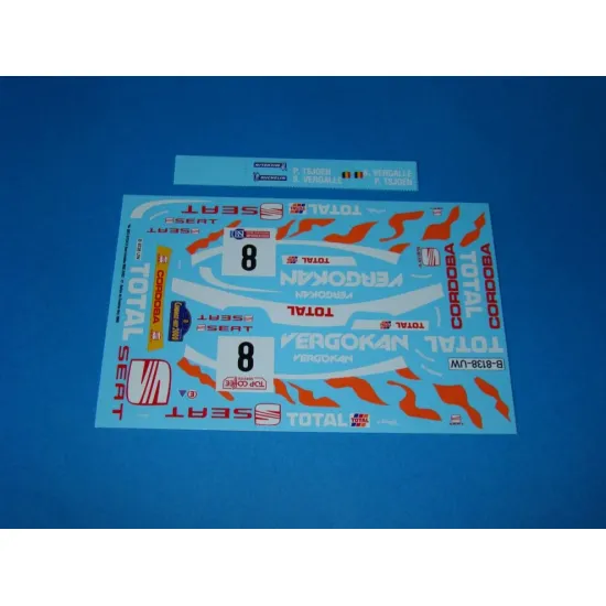 Mf-zone Dc2465 1/24 Seat Cordoba Evo 2 Wrc Vergokan Rallye Du Condroz-huy 2000 8 Tsjoen