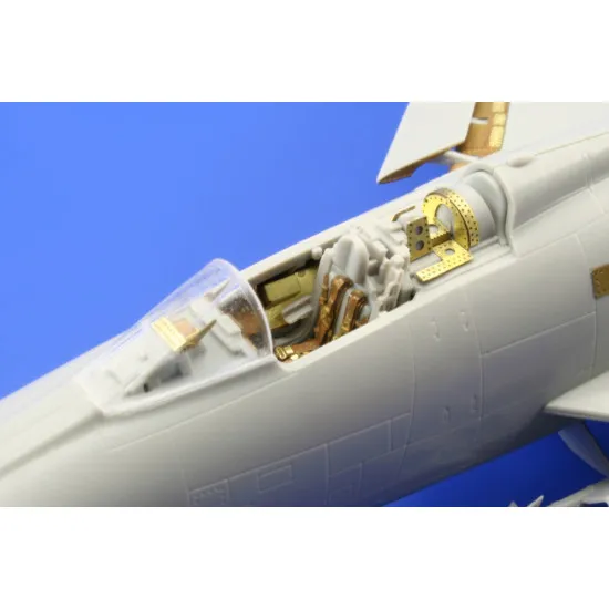 Photoetched set F-100C interior Color, for Trumpeter kit 1/72 Eduard SS363