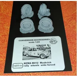 Start-43 St21 1/24 Mzma M412 Moskvich Rally Wheels Wide Forced