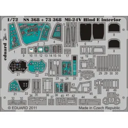Photoetched set -24V Hind E interior Color, for Zvezda kit 1/72 Eduard SS368