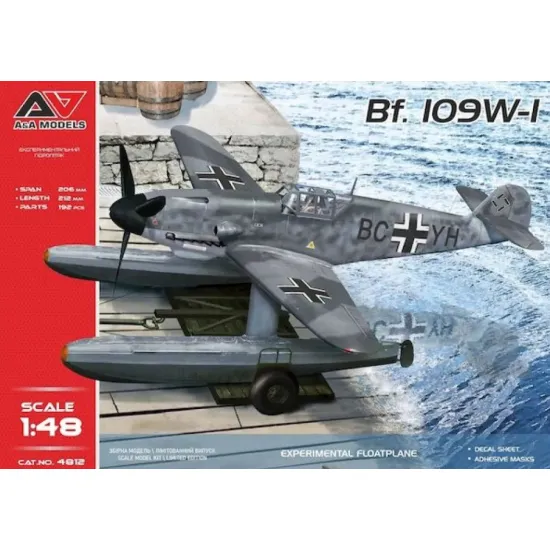 Aa Models 4812 1/48 Messerschmitt Bf-109w-1 Experimental Floatplane