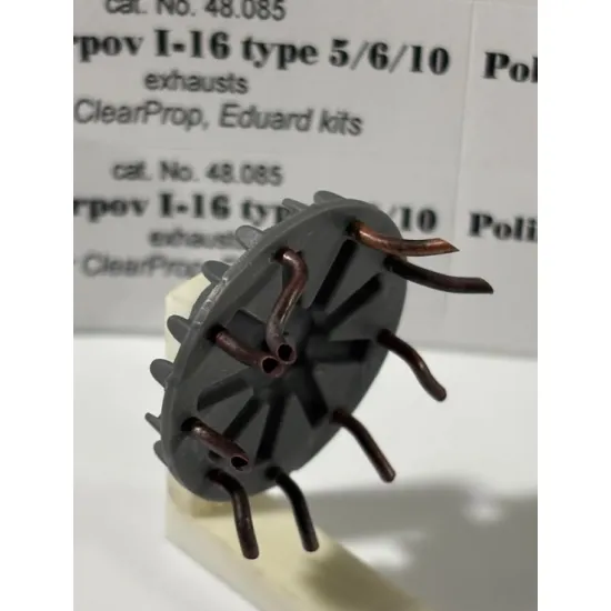 Rexx 48085 1/48 Exhausts Polikarpov I-16 Type 5/6/10 For Clear Prop, Eduard Kits