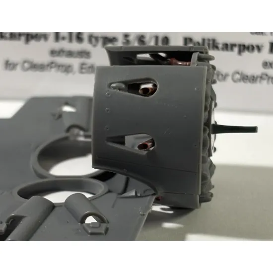 Rexx 48085 1/48 Exhausts Polikarpov I-16 Type 5/6/10 For Clear Prop, Eduard Kits