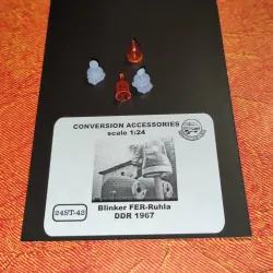 Start-43 St42o 1/24 Orange Blinker Fer-ruhla Ddr 1967 2pcs