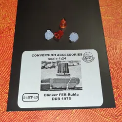 Start-43 St43o 1/24 Orange Blinker Fer-ruhla Ddr 1975 2pcs