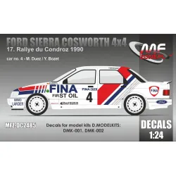 Mf-zone Dc2485 1/24 Ford Sierra Cosworth 4x4 M Duez 17 Rallye Do Condroz 1990