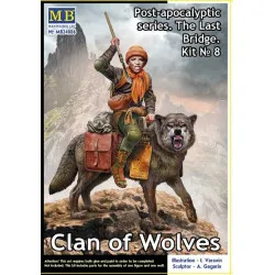Master Box 24086 1/24 Post Apocalyptic Series The Last Bridge Kit No 8 Clan Of Wolves