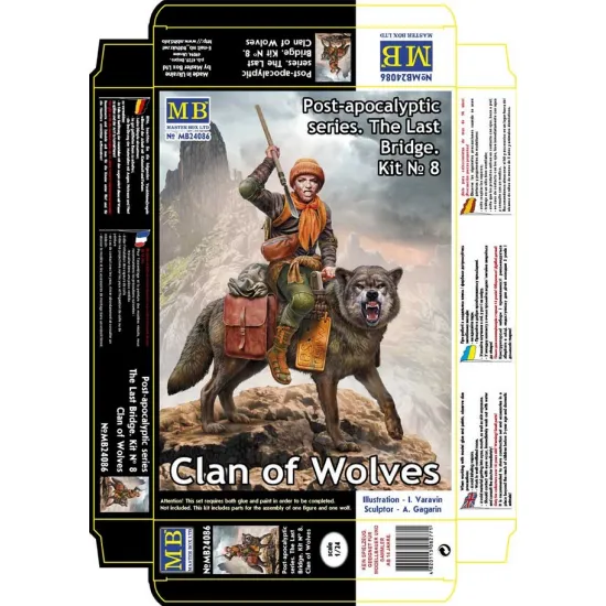 Master Box 24086 1/24 Post Apocalyptic Series The Last Bridge Kit No 8 Clan Of Wolves