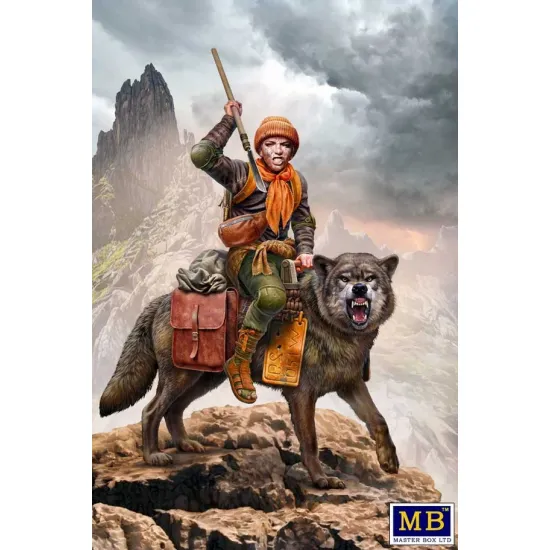 Master Box 24086 1/24 Post Apocalyptic Series The Last Bridge Kit No 8 Clan Of Wolves