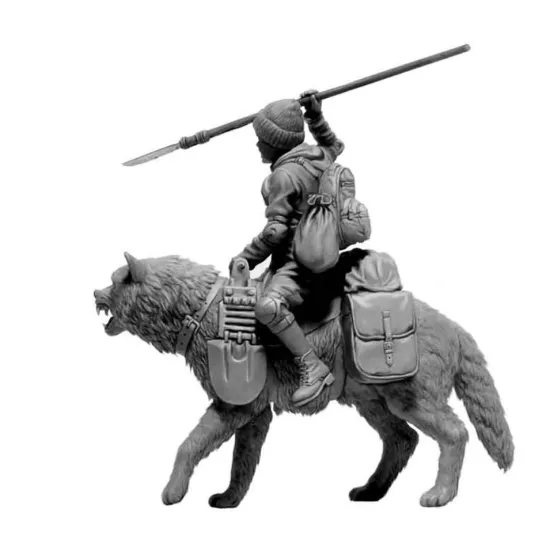 Master Box 24086 1/24 Post Apocalyptic Series The Last Bridge Kit No 8 Clan Of Wolves