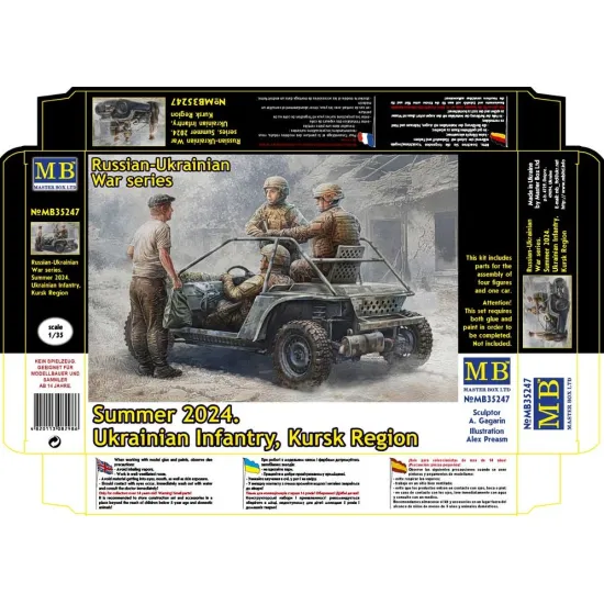 Master Box 35247 1/35 Russian Ukrainian War Series Summer 2024 Ukrainian Infantry Kursk Region
