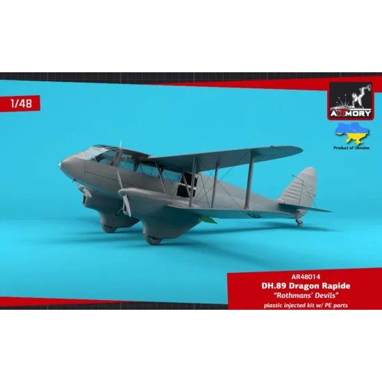 Armory Ar48014 1/48 Dh 89 Dragon Rapide Short Haul Airliner Rothmans Devils